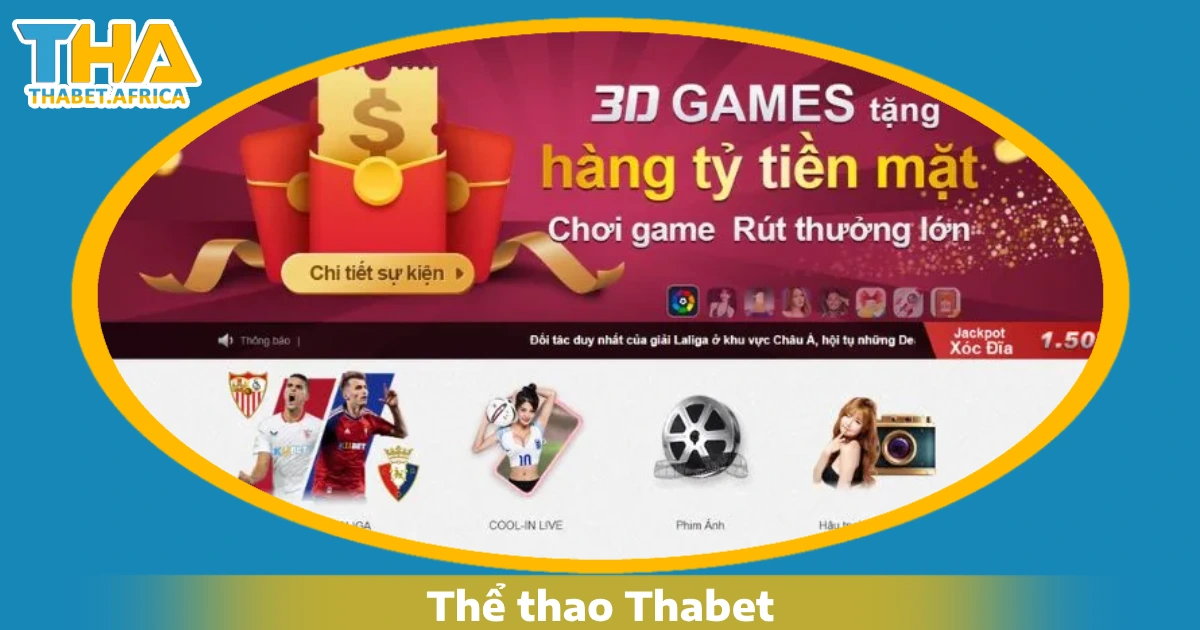 Thể thao Thabet 4 Ưu đãi hấp dẫn khi chơi Thể thao Thabet